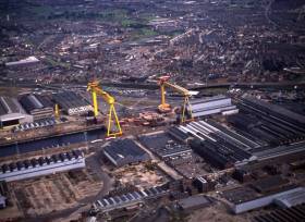 The Harland &amp; Wollf shipyard in Belfast employs around 130 people, specialising in energy and marine engineering projects.
