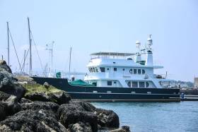 The 30m luxury yacht &#039;Impetus&#039; is one of the first of this Summer&#039;s superyacht visits to Dun Laoghaire Marina