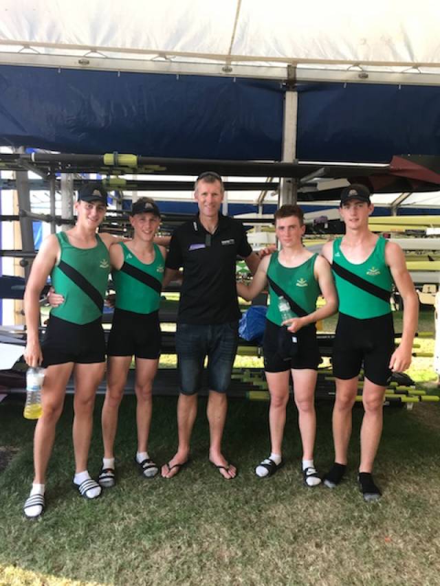 Olympic champion Mahe Drysdale with Neptune's Fawley crew 