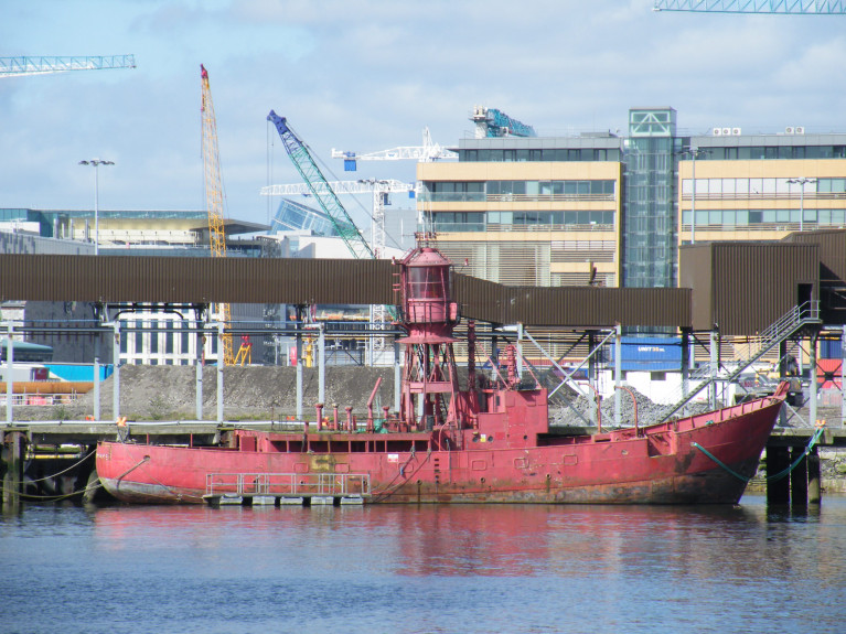 The former lightship ALF Kittiwake that last served on station off the Co. Down coast, was withdrawn by Irish Lights in 2005. The vessel however remains berthed in Dublin Port&#039;s Alexandra Basin. In AFLOAT&#039;s above file photo, Kittiwake is within the Basin alongside the now demolished Bulk Jetty (Boliden Tara Mines) but replaced with a new terminal at the entrance of Dublin Dry Docks that closed in 2016.