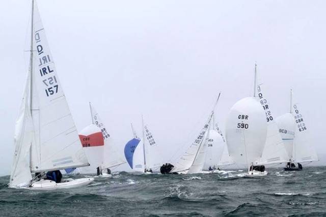 Conditions were wet and wild on the third day of the 2016 Dragon Edinburgh Cup