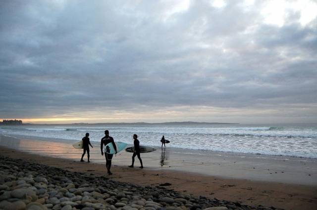 Surfers at Doonbeg, Co Clare