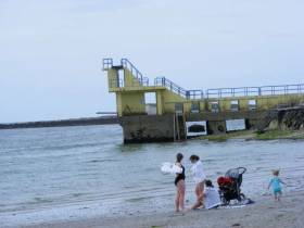 Blackrock diving board in Galway where a swim ban has been lifted