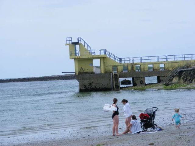Blackrock diving board in Galway where a swim ban has been lifted