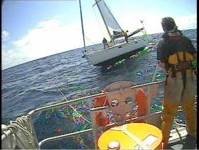 Ballycotton RNLI tows a stricken yacht back to Cork in one of the lifeboat station’s longest ever callouts