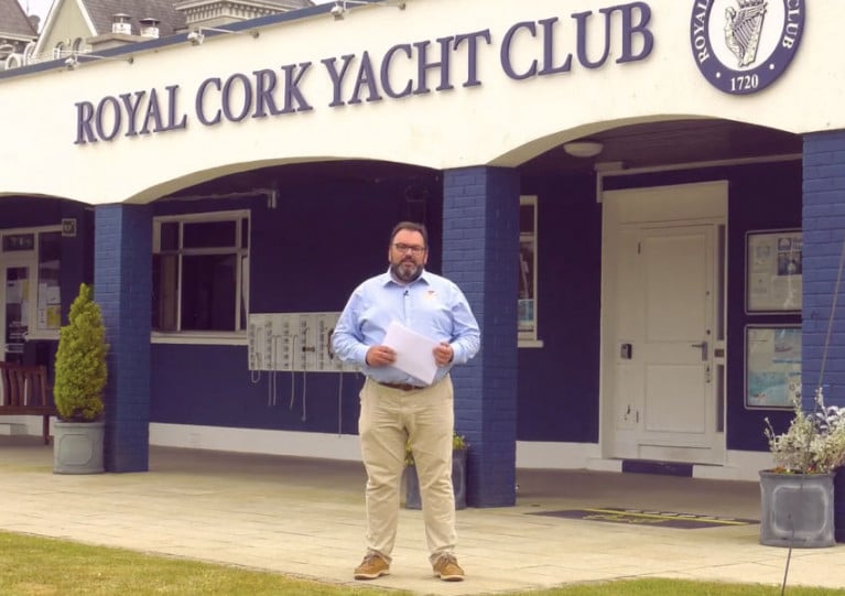 Royal Cork Admiral Colin Morehead at the clubhouse in Crosshaven this past Monday 8 June