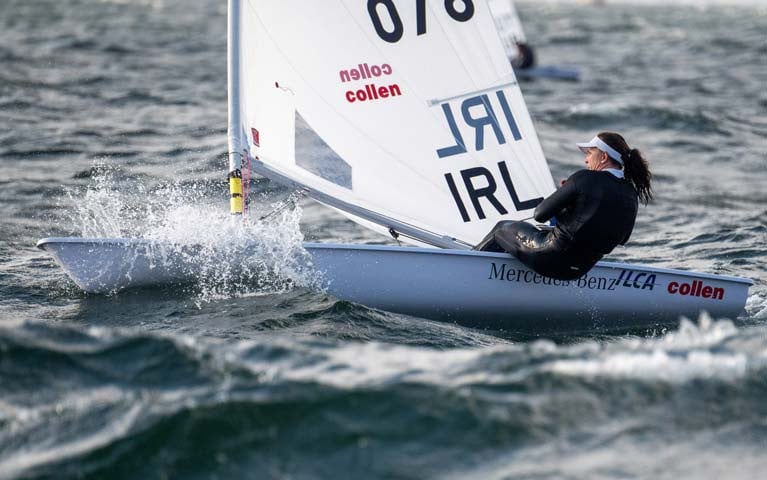 Annalise Murphy competing at the Radial Worlds in Melbourne
