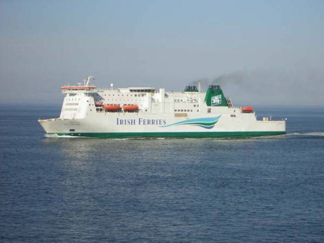 Irish Ferries' Isle of Inishmore sails the Rosslare-Pembroke route