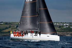 George Sisk&#039;s XP44 WOW from the Royal Irish Yacht Club on Dublin Bay leads the Coastal class after day one of the Sovereign&#039;s Cup at Kinsale