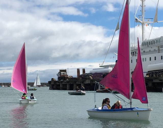 125 volunteers provided activities for over 220 participants at the inaugural Watersports Inclusion Games at Dun Laoghaire Harbour