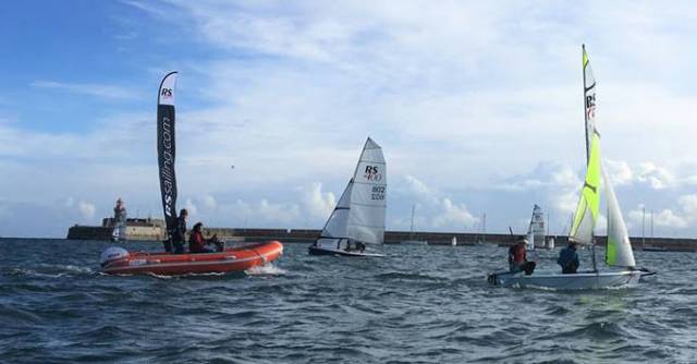 RS sailing at Dun Laoghaire Harbour