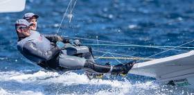 Northern Ireland&#039;s Ryan Seaton and Matt McGovern stay 17th after six races in the 49er class at Hyeres Olympic week