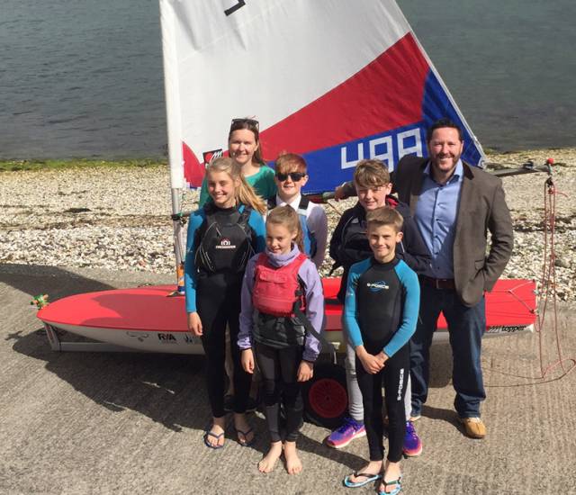 Toppers at East Antrim (L-R) Back row; Kelly Patterson, Nicola Williamson (event chairperson), Rory Williamson (sun glasses), Mathew Liddle and Michael Fairfowl (Blazin Digital). Front; Zoe Whitford and Charlie Patterson