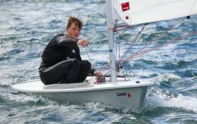 Royal Cork&#039;s Johnny Durcan is heading for the Youth Worlds in New Zealand in December having won the cut–short Laser championships in GBSC at the weekend