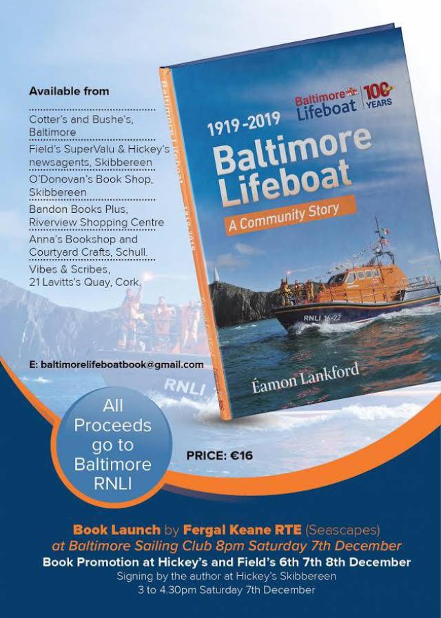 Book Launch For Story Of Baltimore’s Lifeboat Next Saturday