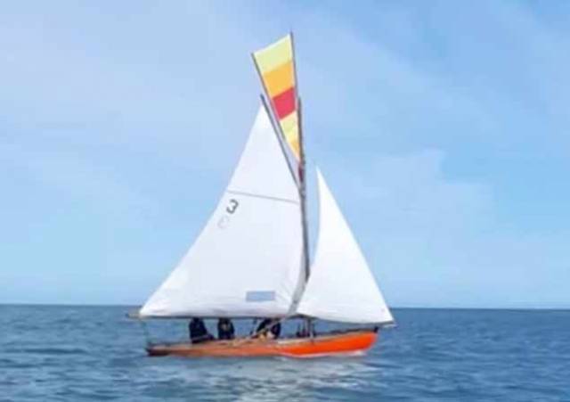 Sailing life resumes for the Golden Oldies at Howth. Roddy Cooper’s 1898-built Howth 17 Leila enjoys the sunshine for last Saturday’s gentle contest for the world’s most senior keelboat class still racing as originally designed.