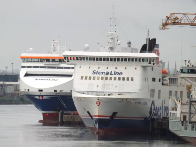 £15 million is to be invested at Belfast Harbour's Victoria Terminal 2 (VT2), which currently services Stena Line's popular Belfast to Liverpool route. Afloat adds above is Stena Lagan which along with a sister operate the passenger service 