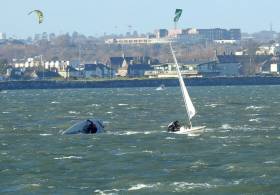 Big winds for Laser racing at Howth Yacht Club