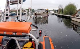 Carrybridge RNLI on callout to a boat taking on water in Belturbet on Sunday 6 May