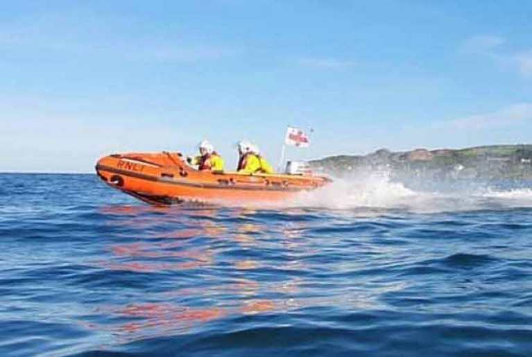 The Howth RNLI inshore boat