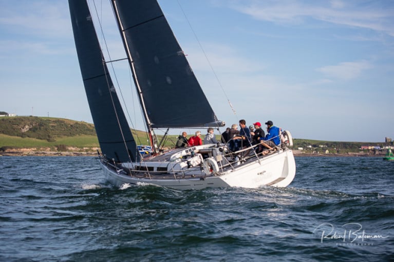 Royal Cork's Annamarie and Denis Murphy's Grand Soliel 40, Nieulargo is racing in tonight's KYC Fastnet Race