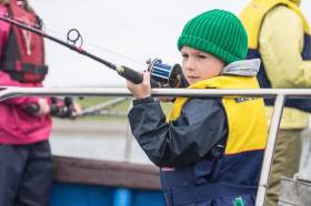 Newport Sea Angling Club’s youngest participant Cian Moran, waiting patiently for his first fish of the day during the 2016 National Junior Competition/Daniel Peacock Memorial supported by Inland Fisheries Ireland&#039;s Sponsorship Scheme