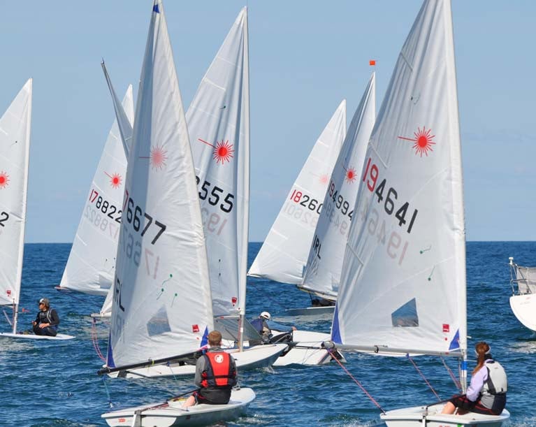 Laser sailing at the Ulster Championships - the European Radial Championships to be sailed on Belfast Lough has been cancelled