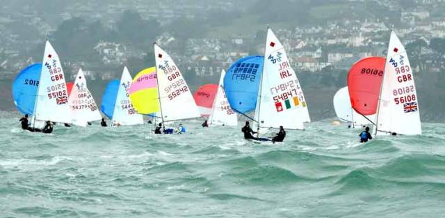 Torbay on the south coast of England brands itself as the 'English Riviera' but the Irish boats arrived to sail in testing conditions