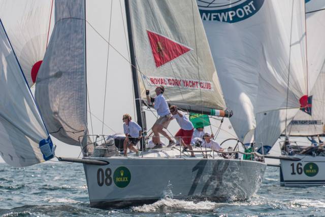 Anthony O'Leary's RCYC team in action on the first day of the New York Invitational Cup