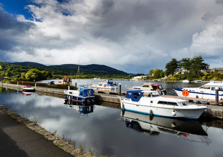 Cruisers on the Shannon at Killaloe in Co Clare