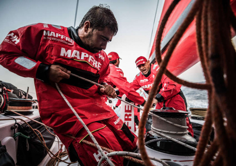 Helly Hansen outfitted Team MAPFRE in the 2017-18 edition of the race