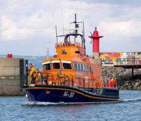 Larne RNLI&#039;s all-weather lifeboat at Bangor