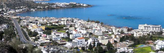 The incident occurred at a hotel in the village of Stalida on Crete