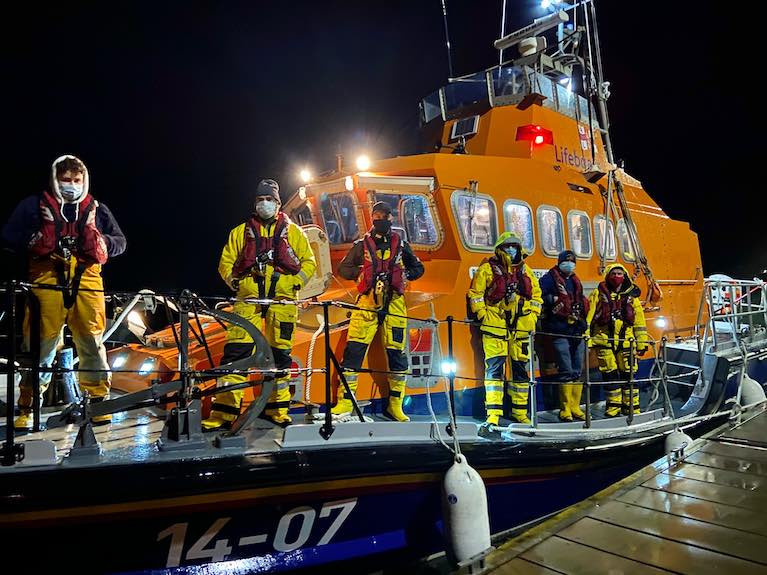 The Courtmacsherry Lifeboat Crew involved in this evenings callout were Coxswain Sean O&#039;Farrell, Mechanic Stuart Russell and crew Ken Cashman, Paul McCarthy, Dave Philips and Evin O&#039;Sullivan.