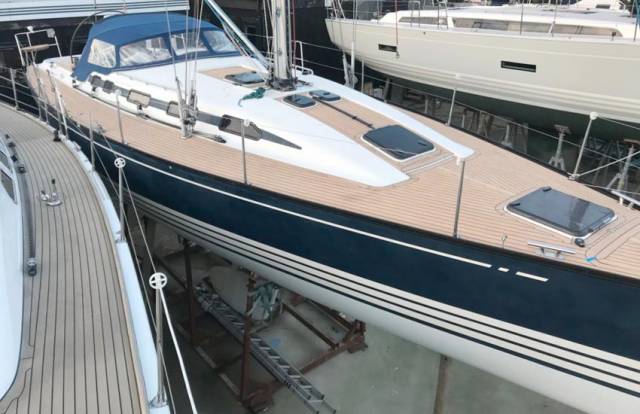 This the X-442 2003 at Hamble Point Marina comes with new synthetic teak decks