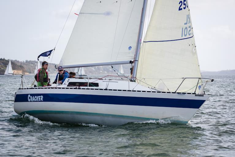 Cracker looking sharp with her 3Di sails