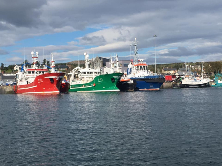 The fisheries negotiations have been stalled with the EU seeking to retain as much access to UK waters as possible. AFLOAT adds trawlers berthed at Castletownbere, Co. Cork along with the blue hulled 62 ton bollard pull tug Ocean Challenger operated  by Atlantic Marine &amp; Towage. 
