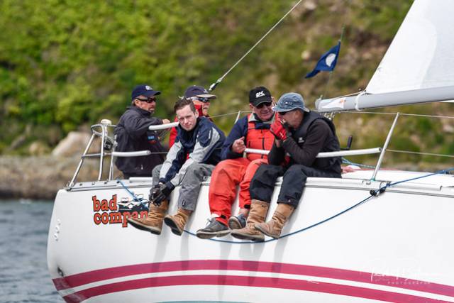 The Sunfast 32, Bad Company (Desmond/Ivers/Deasy) was the IRC winner of RCYC's Round the Island Race in Cork Harbour. Scroll down for a photo gallery