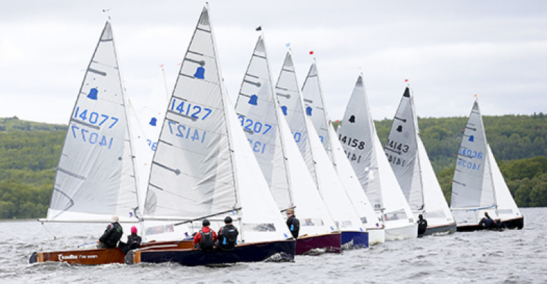 GP14 racing on Lough Erne. The 2021 GP14 Nationals will be held from August 13-15 at Lough Erne YC
