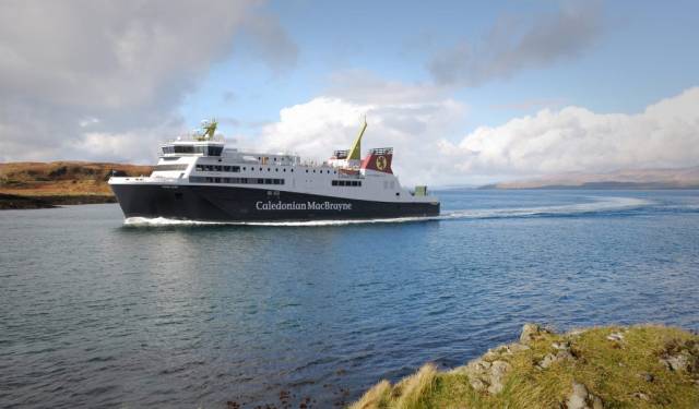 Cast Your Vote: An artist's impression of the new ferry to serve the Scottish island of Arran on the Forth of Clyde.