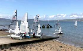 RS400s launch for Frostie racing on Belfast Lough