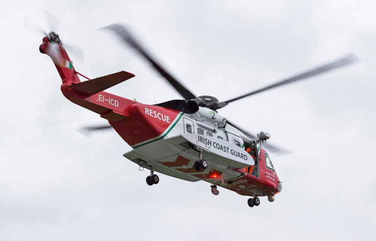 File image of the Shannon-based Irish Coast Guard helicopter Rescue 115