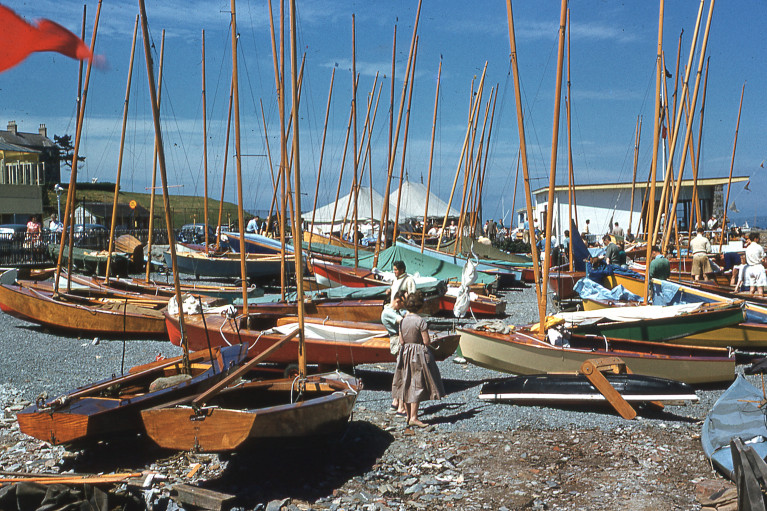 Ballyholme Yacht Club dinghy park in the late 1950s