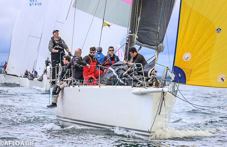 The Golden One: Chris Power Smith's J122 Aurelia competing in 2020's opening ISORA Coastal Race is entered for next month's Round Ireland Race from Wicklow