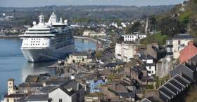 Cobh: The sound from passenger announcements, music played on external decks and alarm sirens have been irking some local residents. Above Afloat adds is a RCI cruiseship docked at the town located in lower Cork Harbour. 