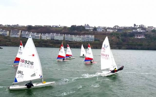 10 Squibs, 6 Toppers and 5 Mixed Dinghies, took to the water in Kinsale today