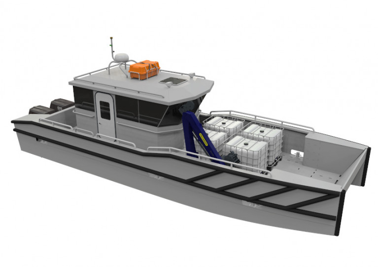 Artist’s impression of the new landing craft being constructed in Arklow