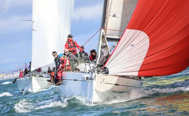 ISORA Class one competitor Platinum Blonde, a First 35, skippered by Royal St George Yacht Club's Paul Egan