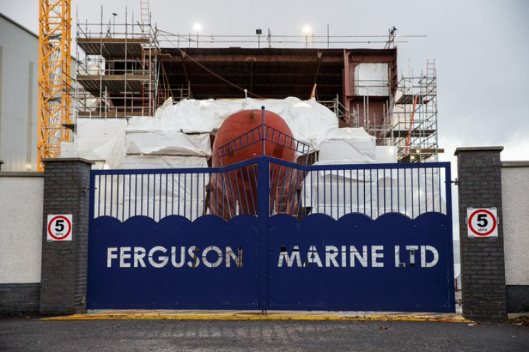 The Clyde shipyard of Ferguson Marine, were the issue of the shipyard was raised by Scottish Conservative leader Douglas Ross at FMQs.