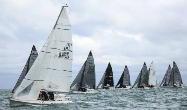 A typically shifty and unsettled westerly breeze confounded and frustrated many competitors